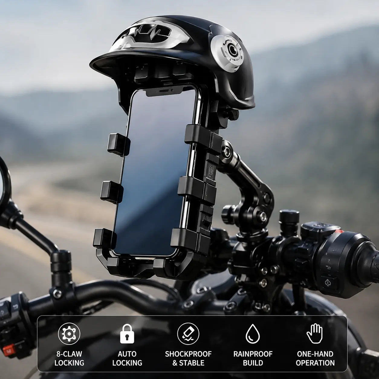 Road Lock Pro™ – Motorcycle Phone Holder