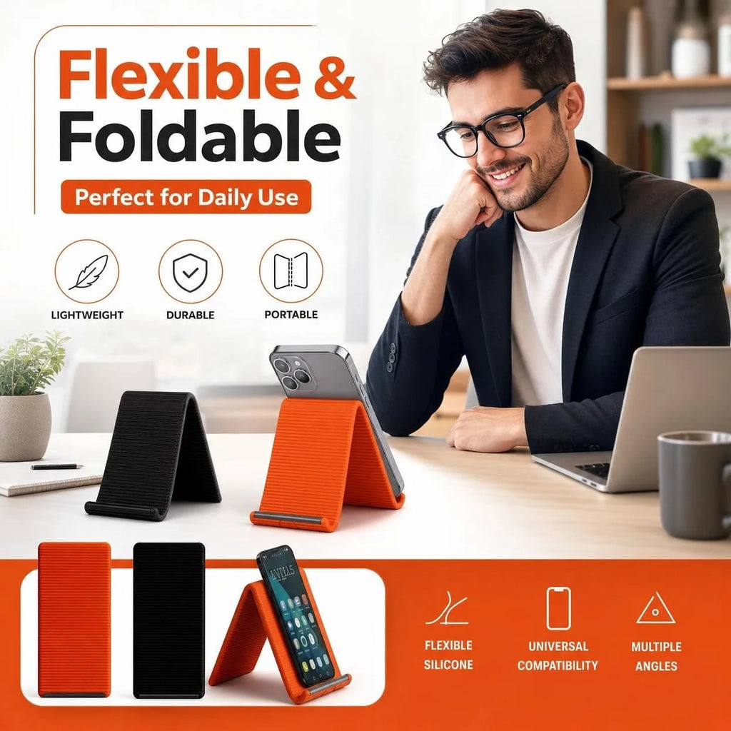 Bend Mate™ Hands-Free Phone Stand – Watch in Total Comfort