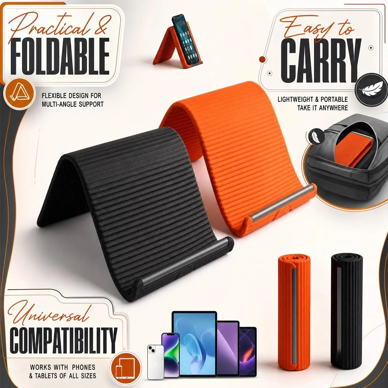 Bend Mate™ Hands-Free Phone Stand – Watch in Total Comfort