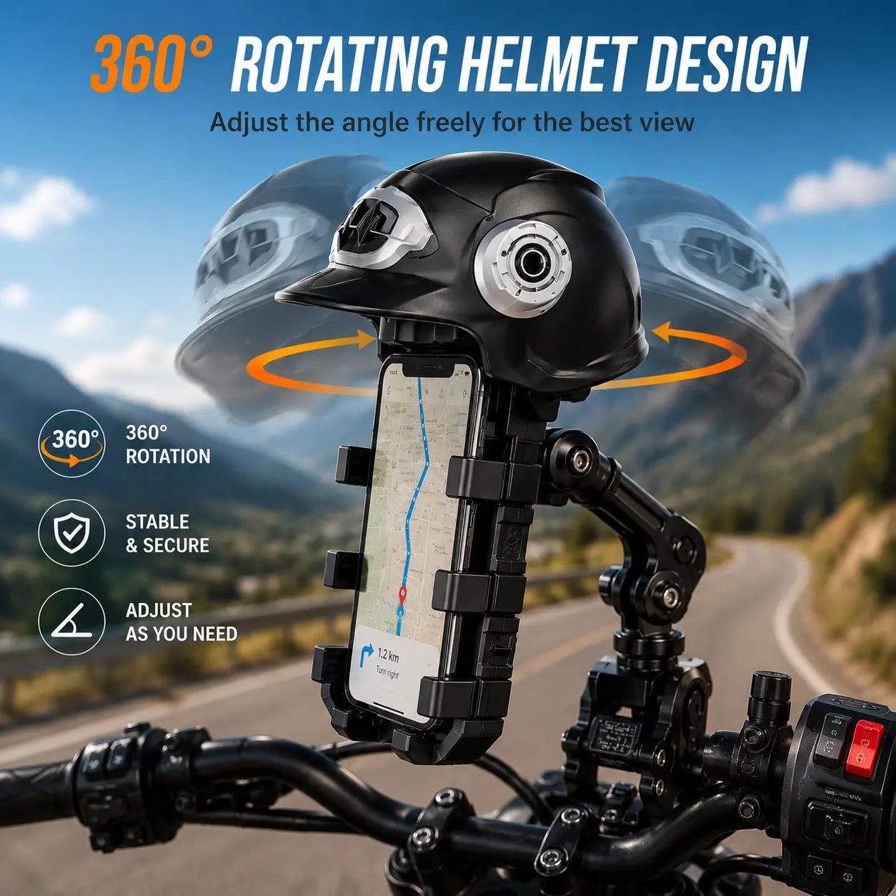 Road Lock Pro™ – Motorcycle Phone Holder
